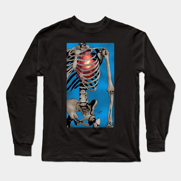 Hearts on Fire Long Sleeve T-Shirt by Dead1Customs